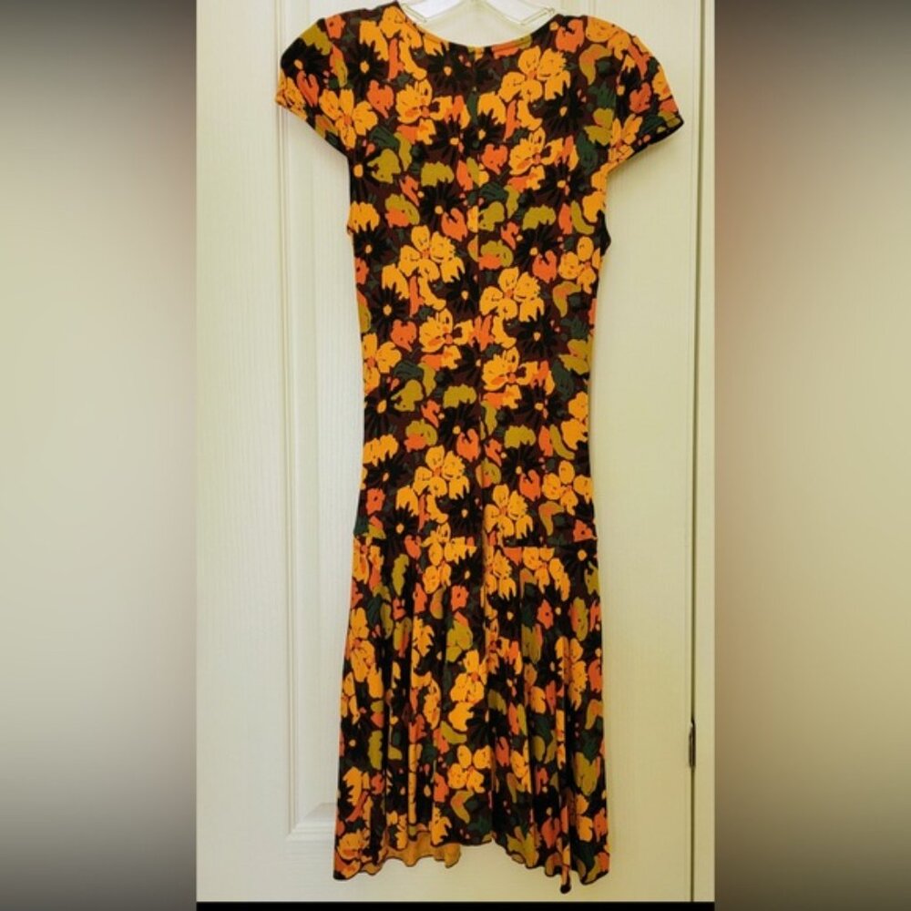 Floral Cap Sleeve Dress - Picture 4 of 4